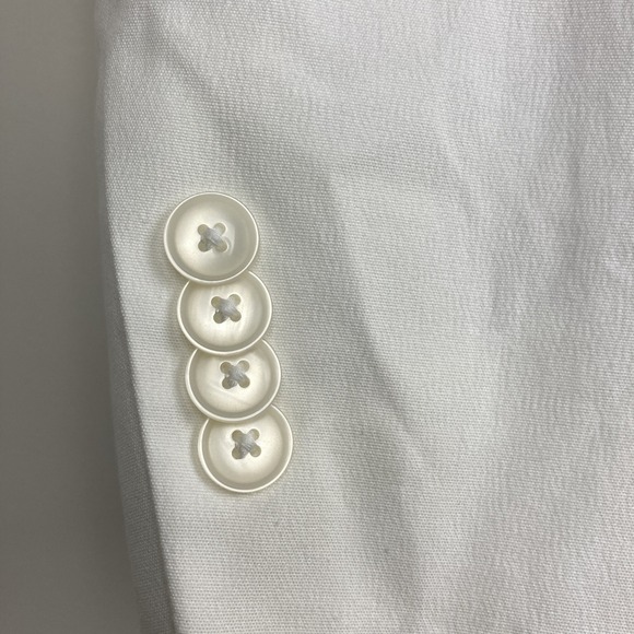 Tommy Hilfiger Mens Modern fit Sport Coat Blazer 44 S White Solid - Picture 3 of 8